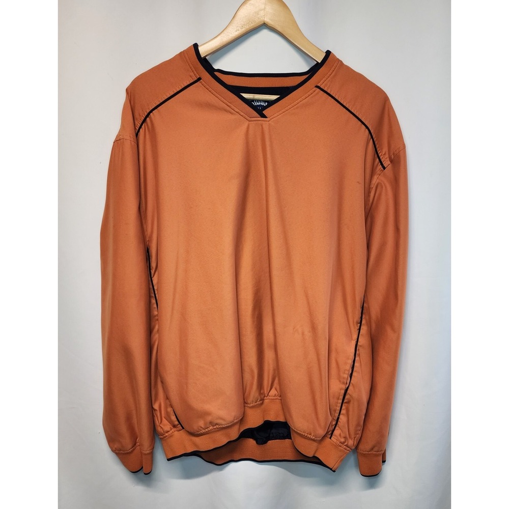 Mens Calloway Golf Shirt Orange Vintage